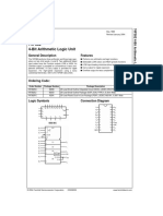 74F382 4-Bit Arithmetic Logic Unit: General Description Features