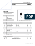 Silicon NPN Power Transistors: Savantic Semiconductor Product Specification