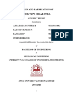 Design and Fabrication of Wick Type Solar Still