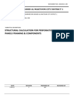 Structural Calculation For Perforated Cladding Framing