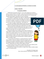 Ficha - 14 - Identificar Las Consecuencias de Hechos y Acciones en Un Tetxo Narrativo