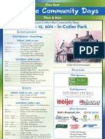 Cutlerville Days Poster