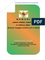 Contoh Buku Memori Serah Terima Jabatan PJ Kades KPD Kades Terpilih Compress