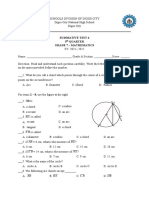 Summative Test 4 3 Quarter Grade 7 - Mathematics