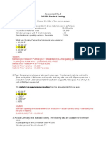 Assessment No. 6 MAS 06 Standard Costing Multiple Choice Problems: Choose The Letter of The Correct Answer