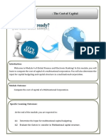 Module 4 - The Cost of Capital