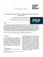 The Effect of Co-Solvents On The Antibacterial Activity of Paraben