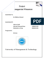 Managerial Finance Basic Terms