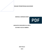 Análise Do Discurso Da Carta de Pero Vaz de Caminha