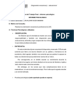 Semana 12 Informe Psicológico