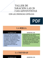 Taller Creencias Adventistas Vs Católicas