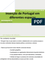 Inserção de Portugal em Diferentes Espaços