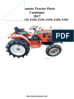 Hinomoto C144, C174, E150, E180, E230, E250, E280, E384 Tractor Parts Manual PDF