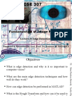 Fundamentals of Image Processing: Lecture #7 Edge Detection