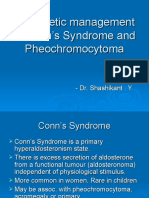 Anesthetic Management in Conn's Syndrome and Pheochromocytoma