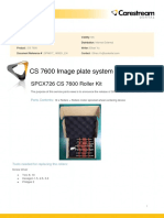 CS 7600 Image Plate System: SPCX726 CS 7600 Roller Kit