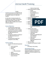 ISO 22000 Internal Audit