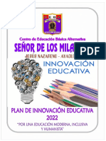 Plan de Innovación Educativa Ceba Milagros 2022