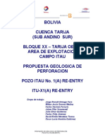 Propuesta-Geologica-Perforación-Pozo-Itu X1-Reentry BLVZ BVER BVGJ BVHB 20120409