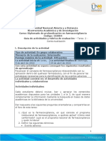 Guia de Actividades y Rúbrica de Evaluación - Unidades 1, 2 y 3 - Tarea 2-Contextualización - DIPLOMADO