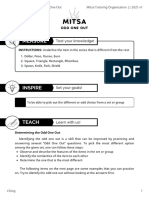 Abstract Reasoning (3.1) Odd One Out