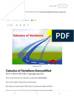 Calculus of Variations Demystified - by Naoki - Medium