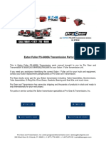 Eaton Fuller FS-6406A Transmission Parts Manual