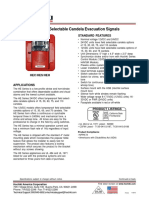 HE Series Selectable Candela Evacuation Signals: Standard Features