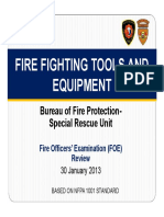 Fire Fighting Tools and Equipment FOE