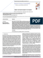 Impact of Risk Management On Profitability of Bank