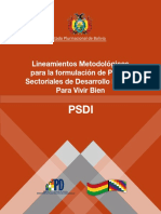 Lineamientos PSDI MPD