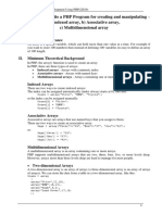 Practical No. 4: Write A PHP Program For Creating and Manipulating - A) Indexed Array, B) Associative Array, C) Multidimensional Array