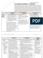 Performance Evaluation Scoring Guidelines - CONTRACTOR