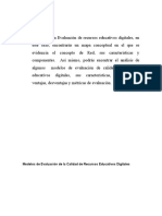 Entregable 1 Producto Digital Modelo de Evaluación para Recursos Educativos Digitales, Concepto de Calidad Educativa y Red.