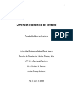 Ensayo - Dimensión Económica Del Territorio