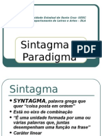 Sintagma e Paradigma