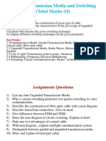 Unit 2: Transmission Media and Switching (Total Marks-14)