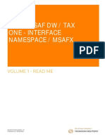 Mastersaf Interface Namespace SAP DW TAXONE Guide 1 Read Me