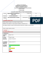 Detailed Lesson Plan in Oral Communication