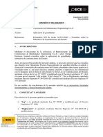 Opinión 052-2022 - CONSTRUCTION & MAINTENANCE ENGINEERING S.A.C. - Penalidades PDF