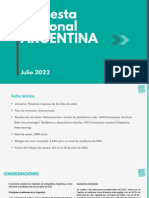 Encuesta Nacional Julio 2022 - Consultora Solmoirago 