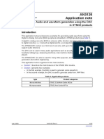 AN3126 Application Note: Audio and Waveform Generation Using The DAC in STM32 Products