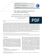 Impact of Climate Change On Hydropower Generation in Rio Jubones Basin, Ecuador