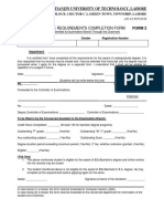 Degree Completion Form