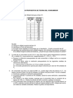 Ejercicios Propuestos de Teoría Del Consumidor