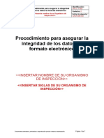 PROC-T-005 Procedimiento para Asegurar La Integridad de Los Datos en Formato Electrónico