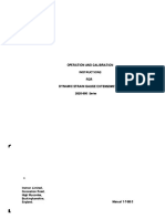 OPERATION AND CALIBRATION INSTRUCTIONS FOR DYNAMIC STRAIN GAUGE EXTENSOMETERS 2620-600 Series