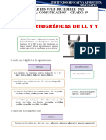 Reglas-Ortográficas-de-LL-y-Y-Para - SEXTO - Grado - 07 DE DICIEMBRE