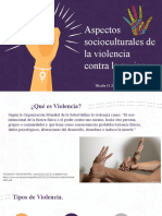 Aspectos Socioculturales de Violencia Contra La Mujer