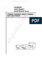 Manuel D'utilisation Imprimante TSC MH640